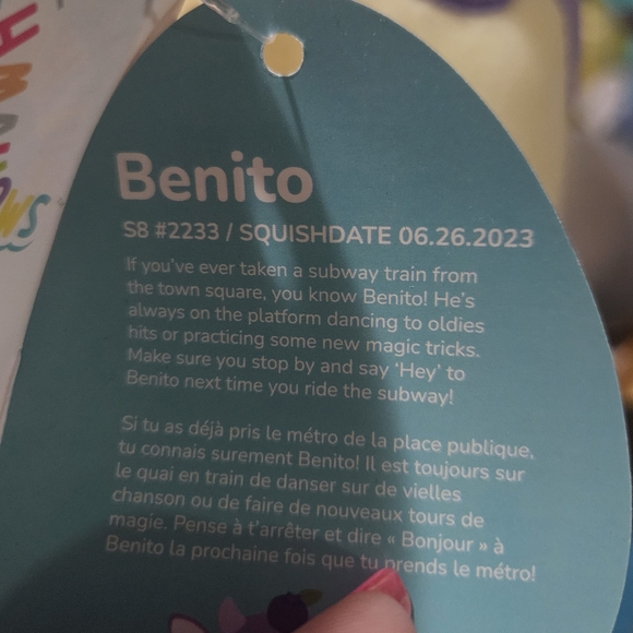 NWT Benito the Blueberry Cheesecake Cow Squishmallow 8" 🐄 - Picture 3 of 4